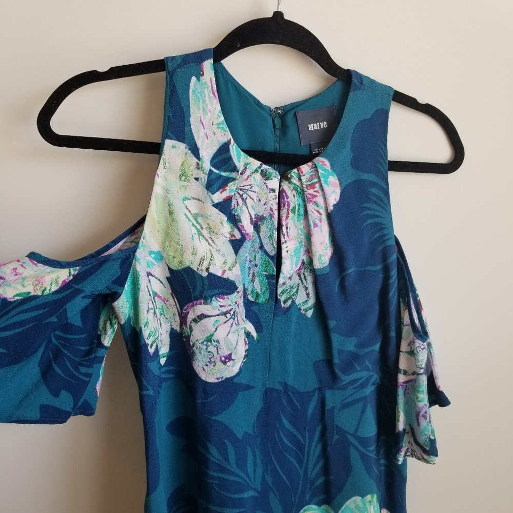 Anthro Maeve Elia cold shoulder dress - Picture 2 of 6